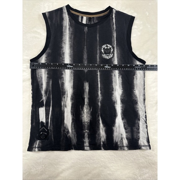 TenJun Street Fighters Tie Dye Muscle Tank Men's 2XL Rare Punk Grunge Festival - Picture 6 of 11